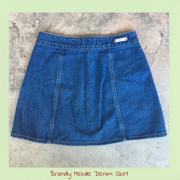 Brandy Melville Denim Skirt - Picture 2 of 4
